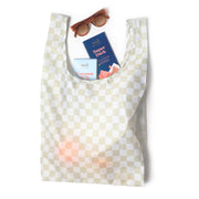 Fold-n-Go Shopper Bag - Neutral Check