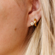 Mini Daisy Hoops - Hypoallergenic