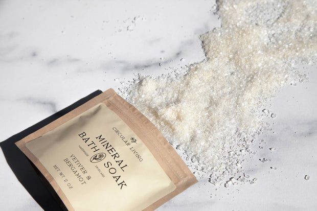 Mineral Bath Soak Sachet - Vetiver & Bergamot