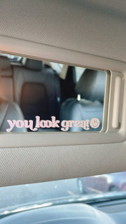 *Custom Saying* Positive Mirror Decal