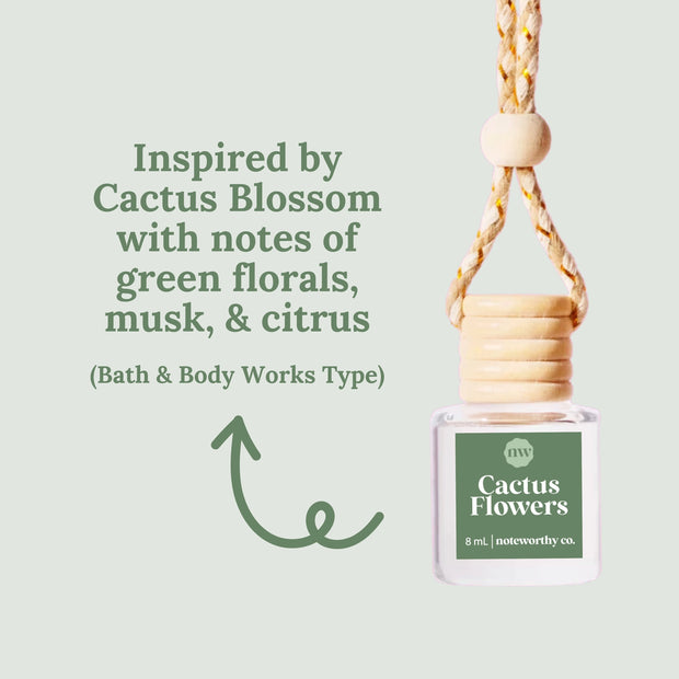 Cactus Flowers Fragrance Car Air Freshie