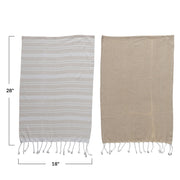 Neutral 100% Cotton Tea Towel - Set of 2