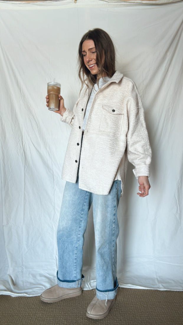 Maren Boucle Shacket