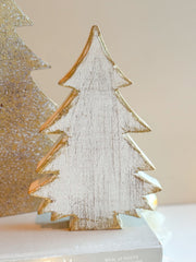 Distressed White Wood Tree