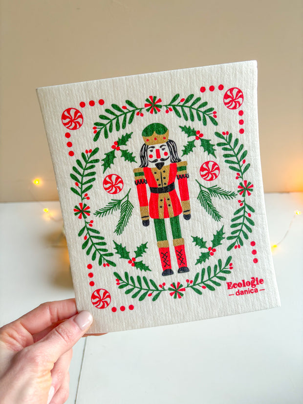 Nutcracker Swedish Dishcloth