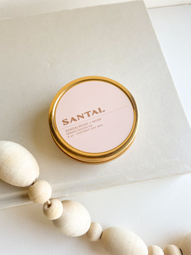 Santal Travel Tin Candle