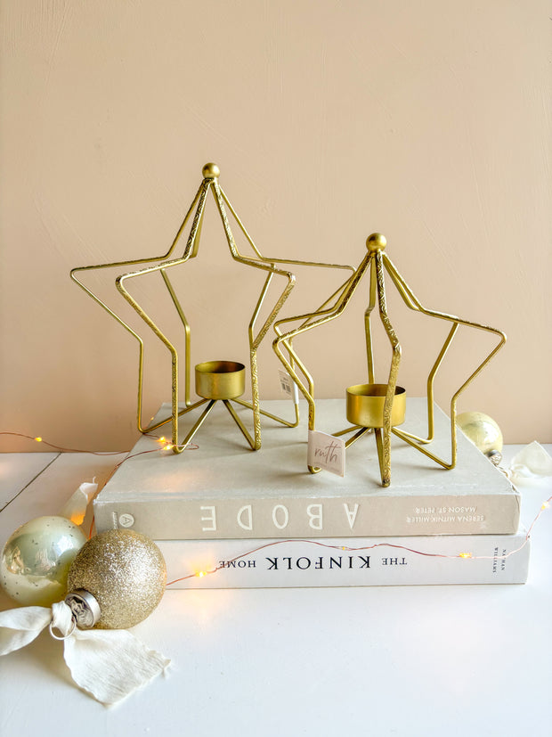 Metal Star Shaped Tealight - SM