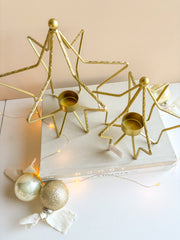 Metal Star Shaped Tealight - LG