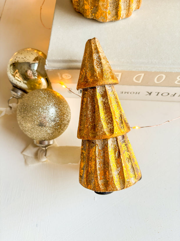 Gold Foil Wooden Trees - 3 Sizes
