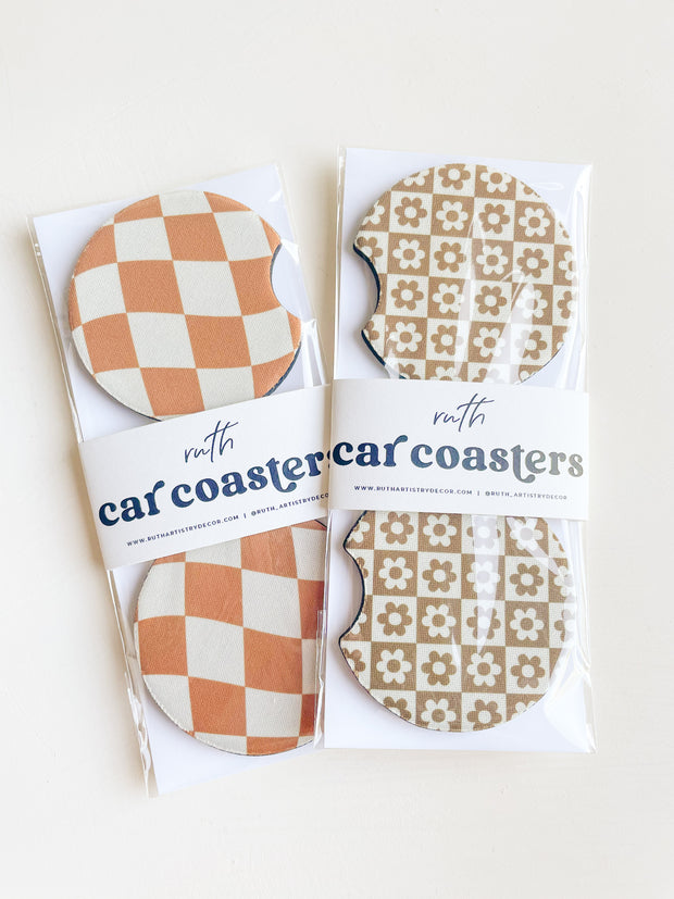 On-the-Go Car Coaster - Mocha Time