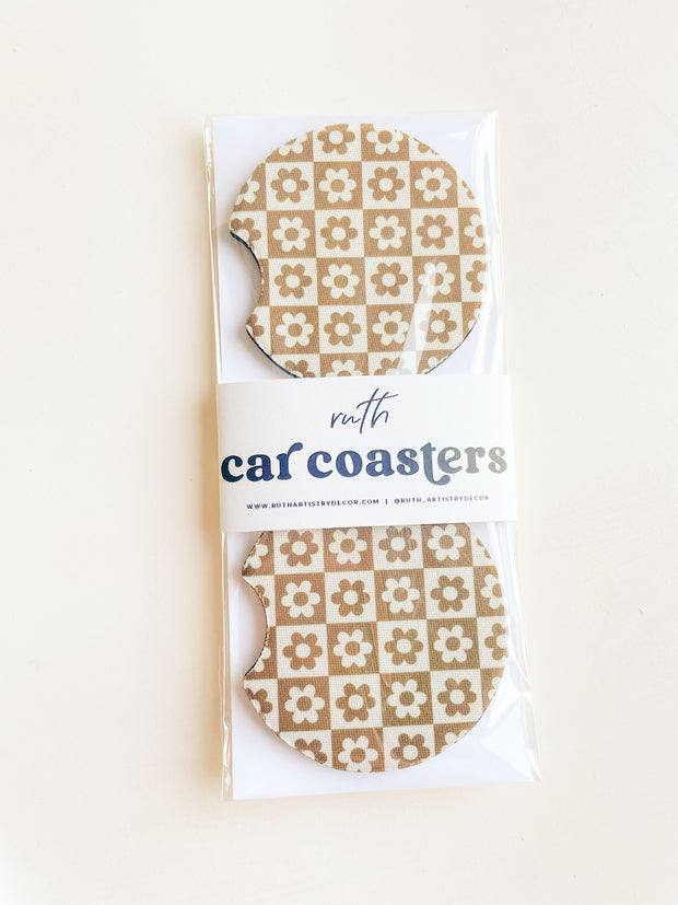 On-the-Go Car Coaster - Mocha Time