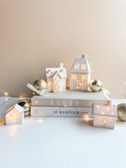 LED Christmas Village - Set of 4