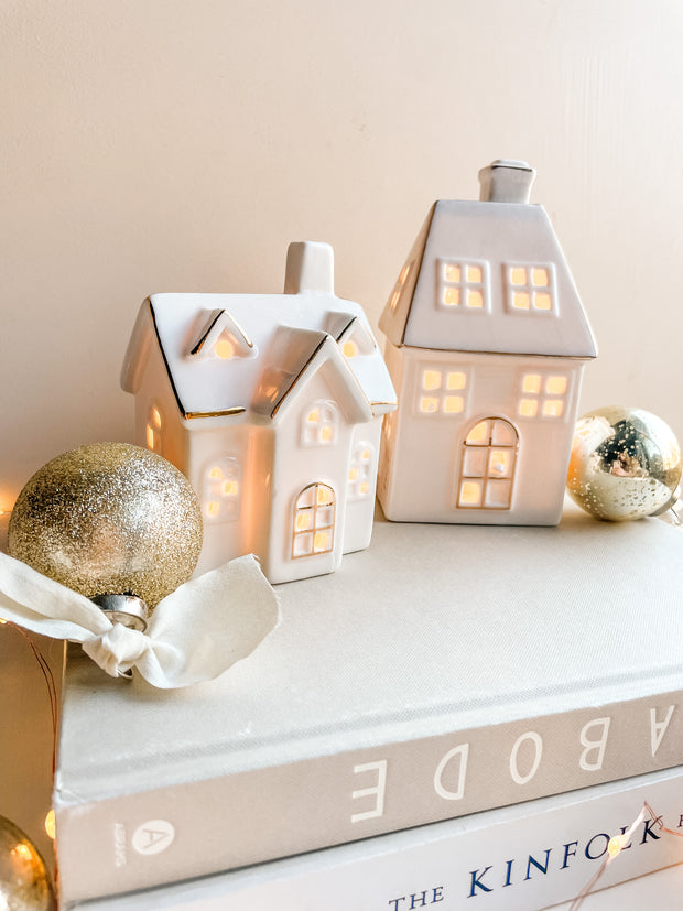 LED Christmas Village - Set of 4