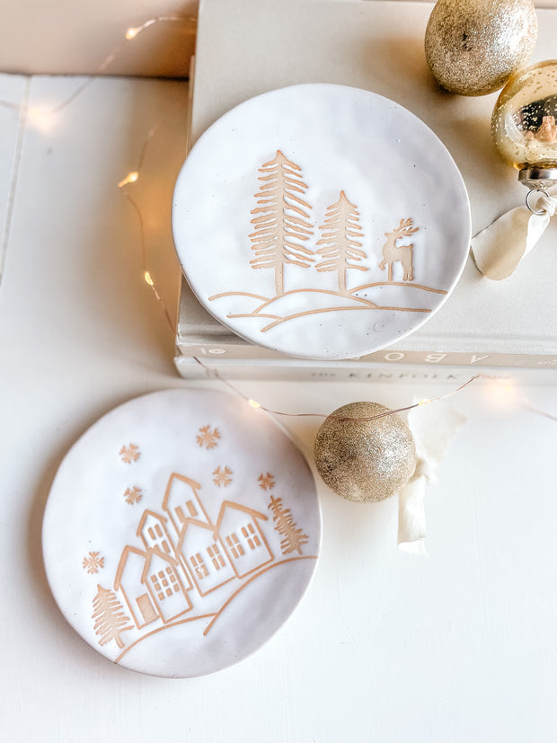 Winter Cookie Plate - 2 Styles