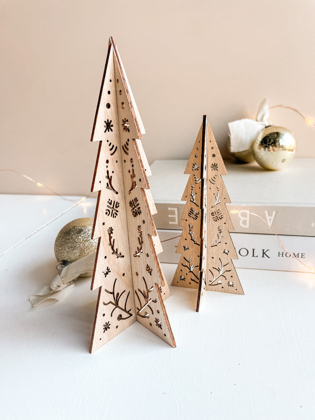 Winter Bliss Tree - Set of 2