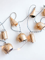 Gold Metal Bell Garland