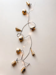 Gold Metal Bell Garland