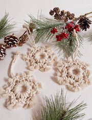 DIY Macrame Snowflake Ornament Kit