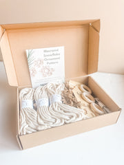 DIY Macrame Snowflake Ornament Kit