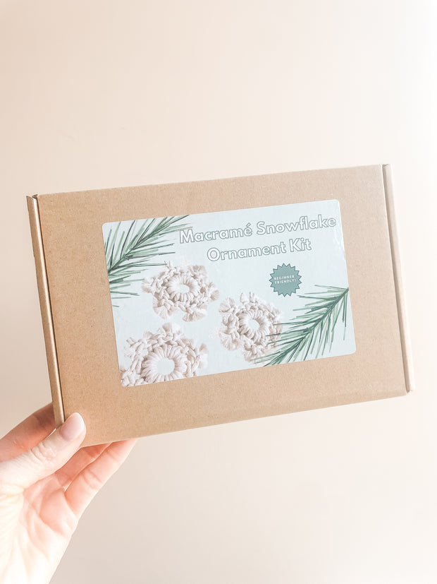 DIY Macrame Snowflake Ornament Kit
