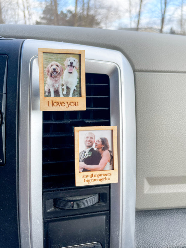 Personalized Polaroid Photo Vent Clip Diffuser