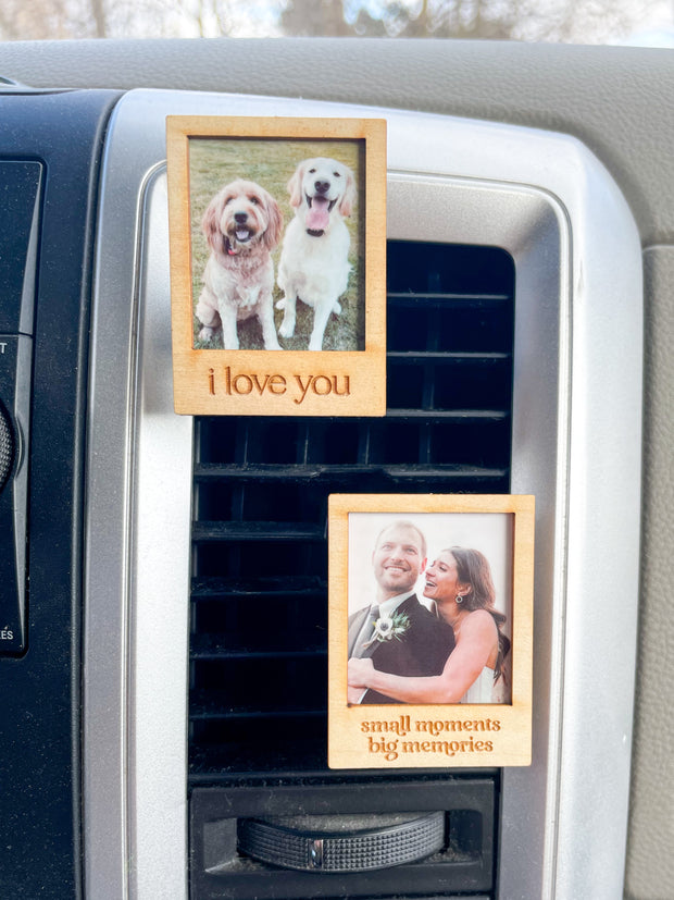 Personalized Polaroid Photo Vent Clip Diffuser