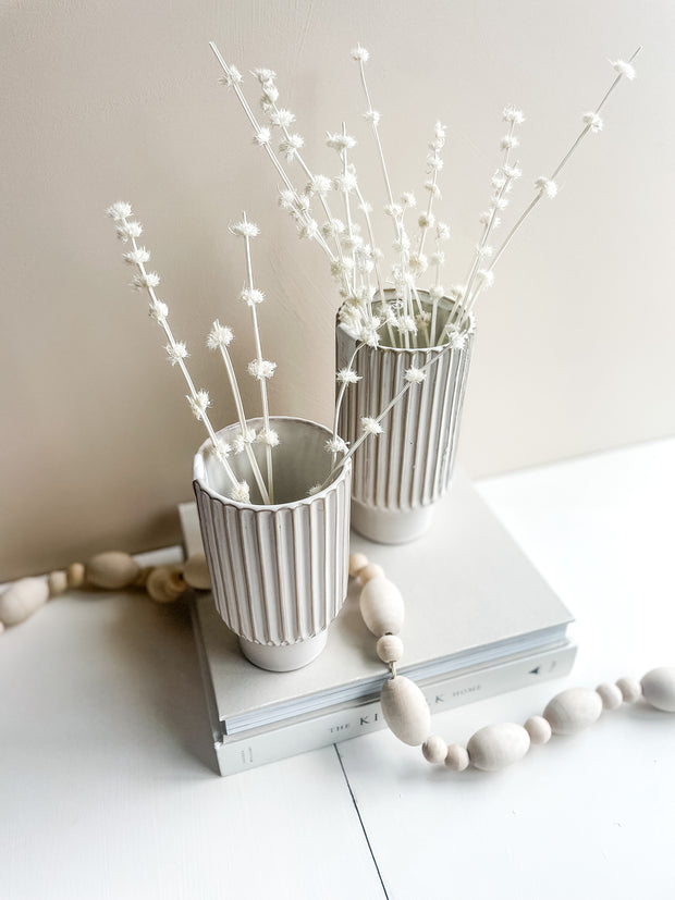 Ribbed Vase - LG
