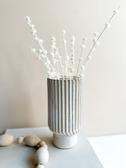 Ribbed Vase - LG