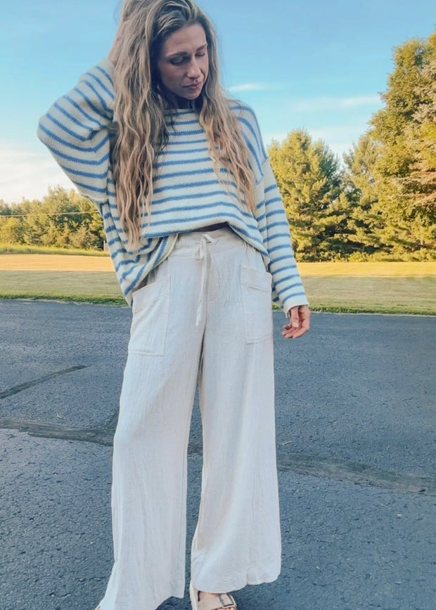 Breezey Wide Leg Linen Pant