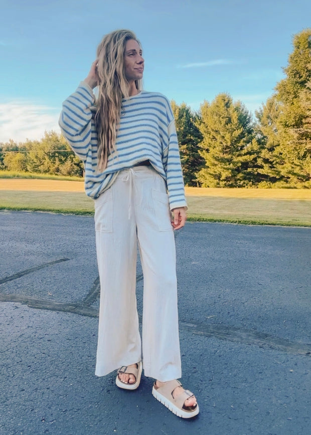 Breezey Wide Leg Linen Pant