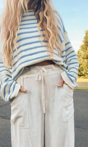 Breezey Wide Leg Linen Pant