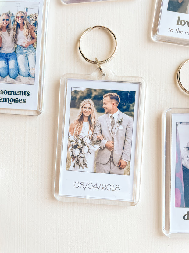 Custom Polaroid Photo Keychain