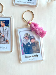 Custom Polaroid Photo Keychain