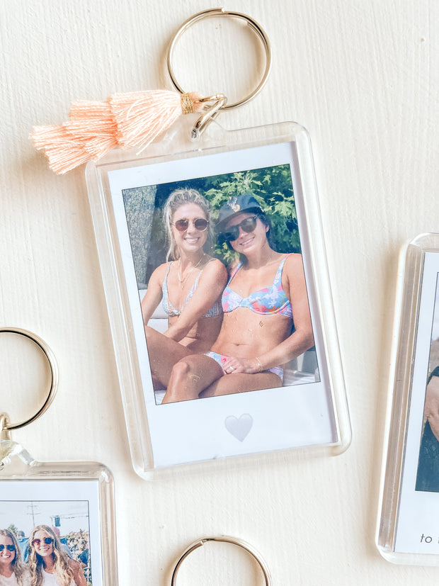 Custom Polaroid Photo Keychain