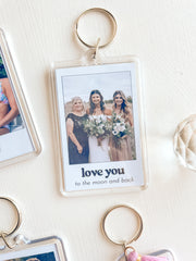 Custom Polaroid Photo Keychain