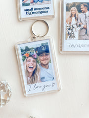 Custom Polaroid Photo Keychain