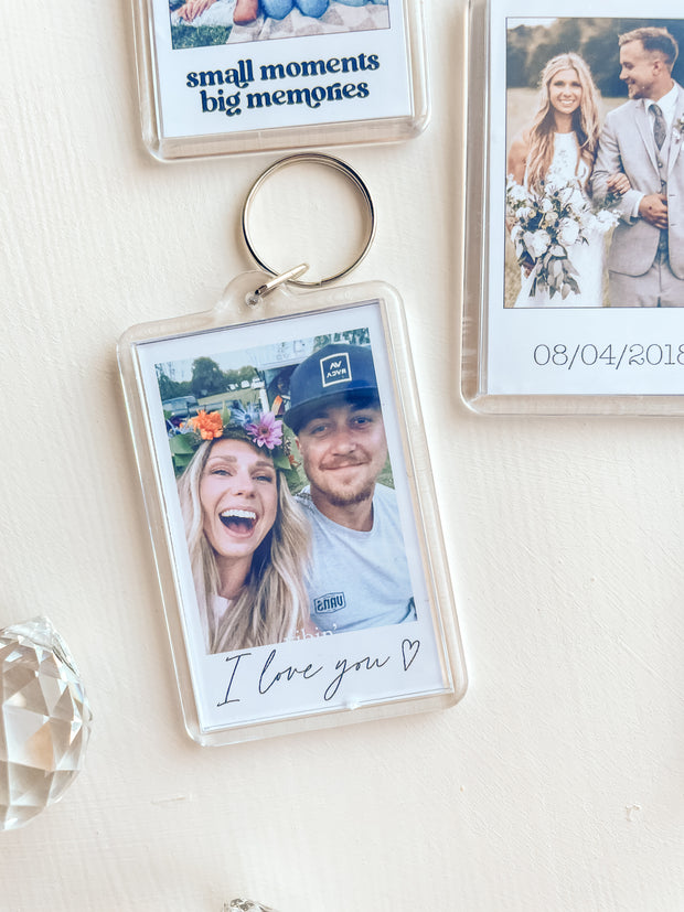 Custom Polaroid Photo Keychain