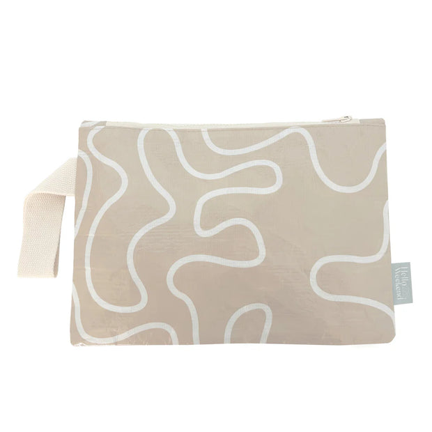 Good To Go Pouch - Neutral Wiggle Waves