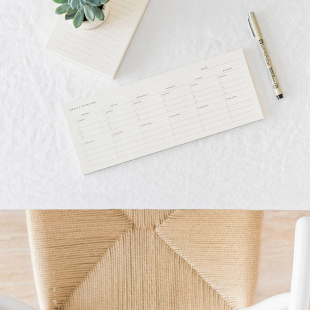 Weekly Keyboard Planner Desk pad - 52 Pages