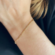 18k Gold Filled Flat Figaro Bracelet