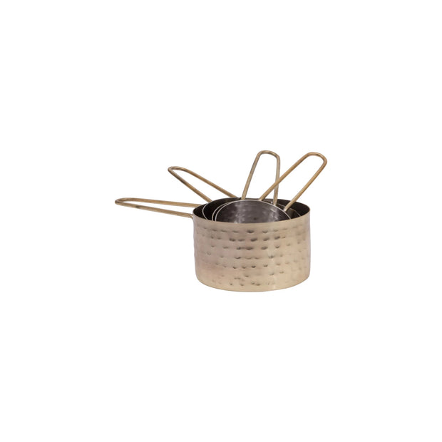 Hammered Stainless Steel Measuring Cups - Set of 4