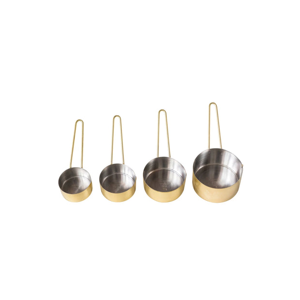 Hammered Stainless Steel Measuring Cups - Set of 4
