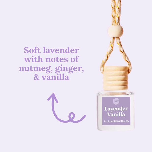 Lavender Vanilla Fragrance Car Air Freshie