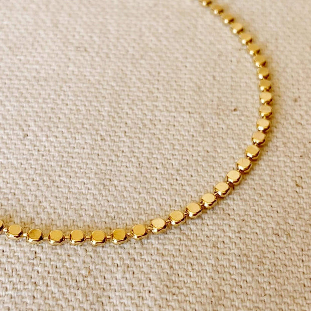 18k Gold Filled Dot Bracelet