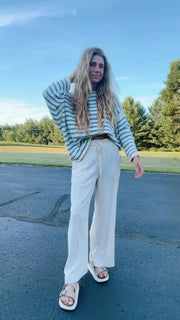 Breezey Wide Leg Linen Pant