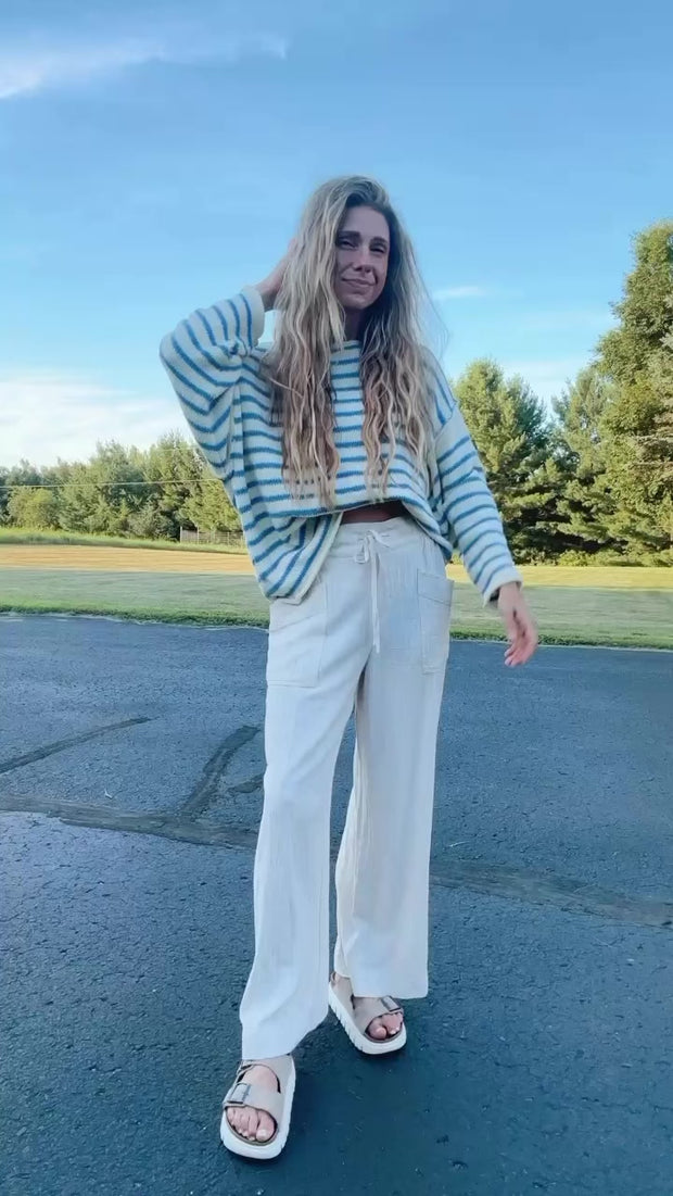 Breezey Wide Leg Linen Pant