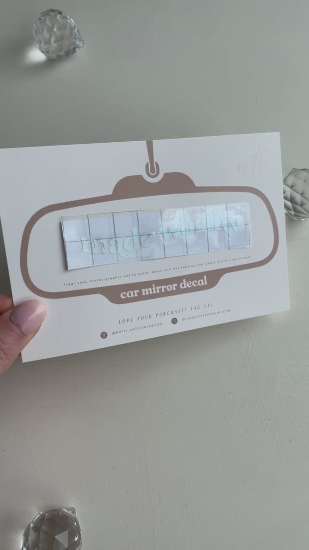 *Custom Saying* Positive Mirror Decal