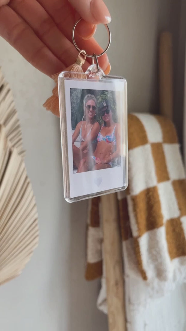 Custom Polaroid Photo Keychain