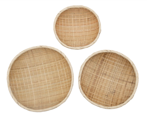 Braided Bamboo Basket - 3 Sizes