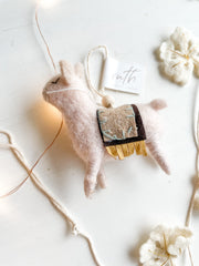 Wool Llama Ornament